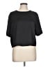 Express 100% Polyester Black Short Sleeve Top Size L - photo 1