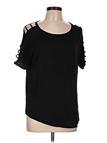 August Silk Short Sleeve Top (view 1)
