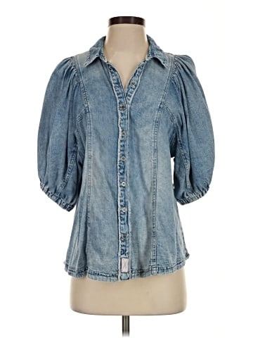 We the Free 3/4 Sleeve Button-Down Shirt (view 1)