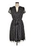 MSK 100% Polyester Paisley Gray Casual Dress Size 14 - photo 1