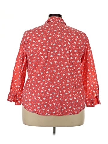Woman Within 3/4 Sleeve Button-Down Shirt (view 2)