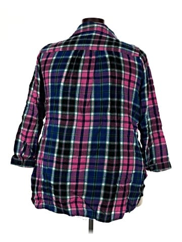 Lane Bryant 3/4 Sleeve Button-Down Shirt (view 2)