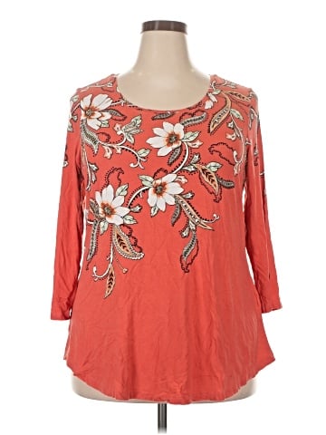 JM Collection 3/4 Sleeve Blouse (view 1)