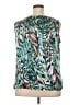Kasper 100% Polyester Teal Sleeveless Blouse Size 2X - photo 2