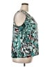 Kasper 100% Polyester Teal Sleeveless Blouse Size 2X - photo 4