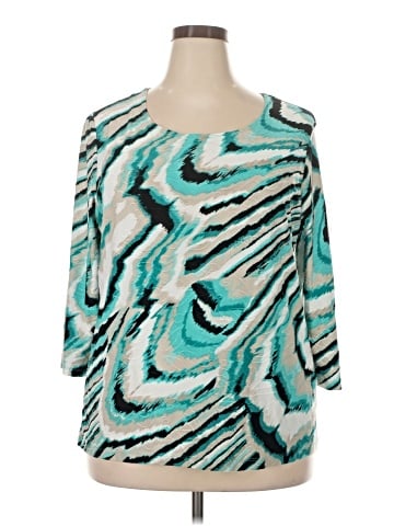 JM Collection 3/4 Sleeve Blouse (view 1)