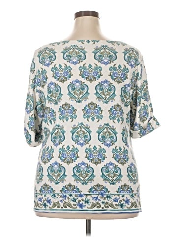 Karen Scott Short Sleeve Blouse (view 2)