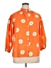 Unbranded Floral Orange 3/4 Sleeve Blouse Size XL - photo 1
