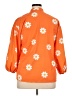 Unbranded Floral Orange 3/4 Sleeve Blouse Size XL - photo 2
