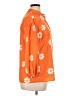Unbranded Floral Orange 3/4 Sleeve Blouse Size XL - photo 4