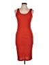 Forever 21 Solid Red Casual Dress Size L - photo 1