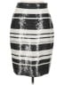 Kate Spade New York 100% Polyester Graphic Silver Formal Skirt Size 8 - photo 1