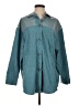 Glam 100% Polyester Color Block Teal Long Sleeve Blouse Size S - photo 1