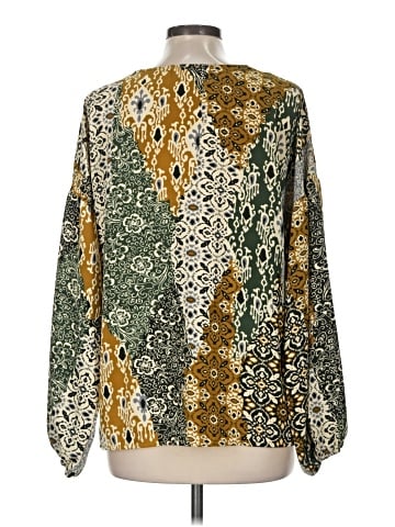 Cotton Bleu Long Sleeve Blouse (view 2)