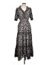 Max Studio Paisley Blue Casual Dress Size L - photo 1
