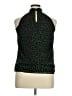 MICHAEL Michael Kors 100% Polyester Green Sleeveless Blouse Size XL (estimated) - photo 2