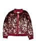 H&M 100% Polyester Stars Burgundy Jacket Size 6 - photo 1