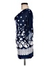 Chances R Blue 3/4 Sleeve Blouse Size M - photo 5