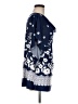 Chances R Blue 3/4 Sleeve Blouse Size M - photo 4