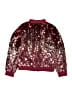 H&M 100% Polyester Stars Burgundy Jacket Size 6 - photo 2