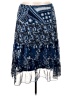 Notations 100% Polyester Paisley Blue Casual Skirt Size 2X - photo 1