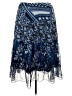 Notations 100% Polyester Paisley Blue Casual Skirt Size 2X - photo 2