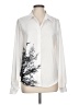 Unbranded 100% Polyester Print Ivory Long Sleeve Blouse Size L - photo 1