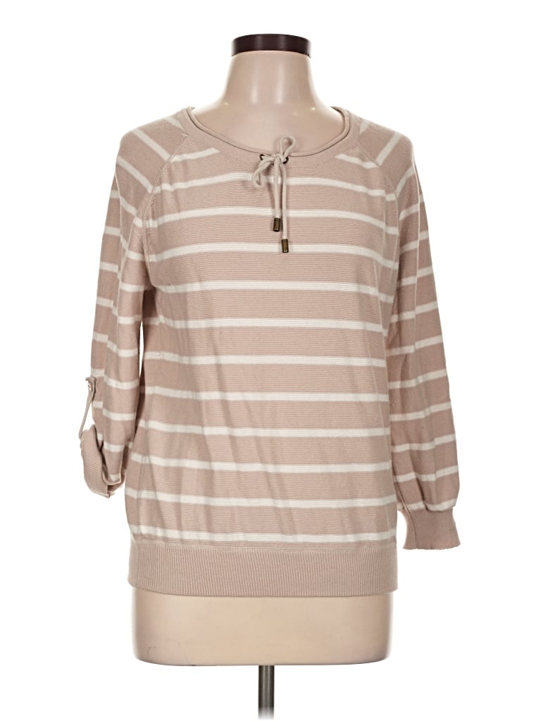 Pre-owned Grace Elements Pullover Sweater In Tan
