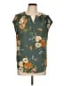 Fun2Fun Floral Green Sleeveless Blouse Size L - photo 1