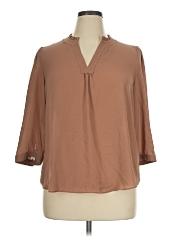 Worthington 3/4 Sleeve Blouse (view 1)