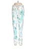 Tempo Paris 100% Polyester Print White Casual Pants Size L - photo 1