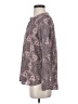 Pleione 100% Polyester Paisley Gray Long Sleeve Blouse Size XS - photo 5