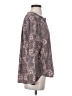 Pleione 100% Polyester Paisley Gray Long Sleeve Blouse Size XS - photo 4