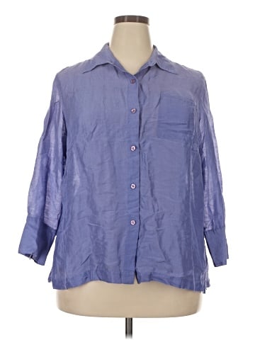 Coldwater Creek 3/4 Sleeve Button-Down Shirt (view 1)