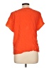 Joie 100% Silk Orange Short Sleeve Top Size L - photo 2