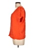 Joie 100% Silk Orange Short Sleeve Top Size L - photo 5