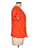 Joie 100% Silk Orange Short Sleeve Top Size L - photo 4