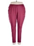 Adidas 100% Polyester Solid Burgundy Active Pants Size 2X - photo 1