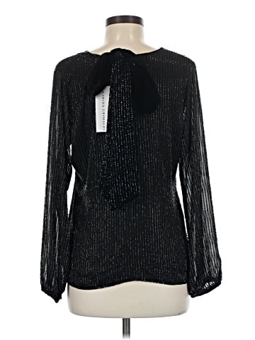 Karina Grimaldi Long Sleeve Silk Top (view 2)