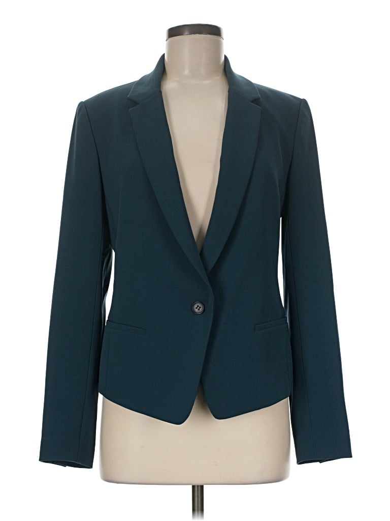 Pre-owned Theory Blazer Jacket In Teal