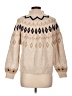 Crown & Ivy Argyle Tan Pullover Sweater Size L - photo 2