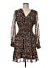 Max Studio 100% Polyester Paisley Brown Casual Dress Size M - photo 1