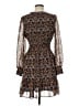 Max Studio 100% Polyester Paisley Brown Casual Dress Size M - photo 2