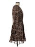 Max Studio 100% Polyester Paisley Brown Casual Dress Size M - photo 4
