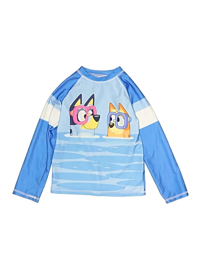 Pre-owned Bluey Kids' Rash Guard In Blue