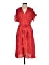 Max Studio 100% Polyester Red Casual Dress Size L - photo 1