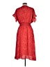 Max Studio 100% Polyester Red Casual Dress Size L - photo 2