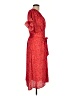 Max Studio 100% Polyester Red Casual Dress Size L - photo 4