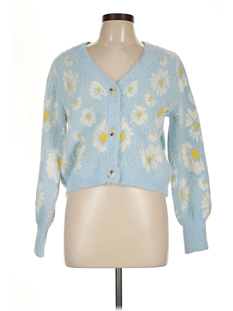 Pre-owned Willow & Wind Cardigan Sweater In Blue