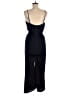 Collective Concepts 100% Polyester Solid Black Jumpsuit Size M - photo 2